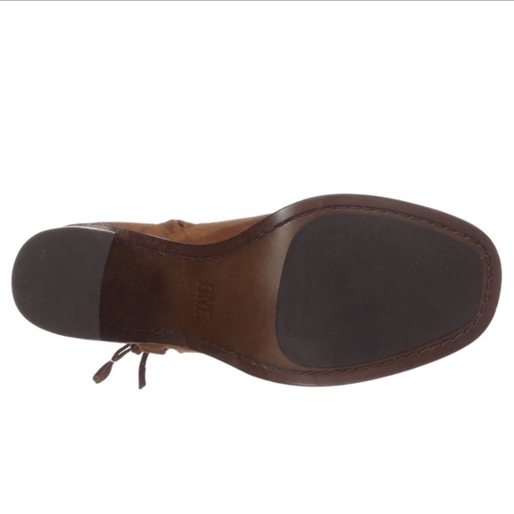 Frye Amy Side Ghillie Bootie in Nutmeg NWT - Picture 6 of 8